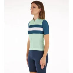 Santini Eco Sleek Bengal Fietsshirt met Korte Mouwen Dames 4S940L75CESLK4BEN - groen VE