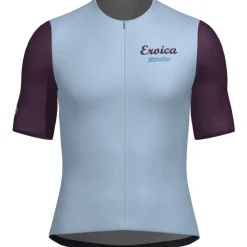 Santini Eroica Borgo Fietsshirt met Korte Mouwen Unisex ER97175CBORG - sky blue AZ