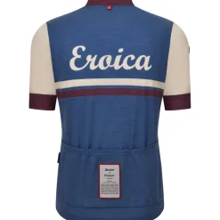 Santini Eroica Iris Wollen shirt met korte mouwen voor heren ER94075CIRIS - avio AV