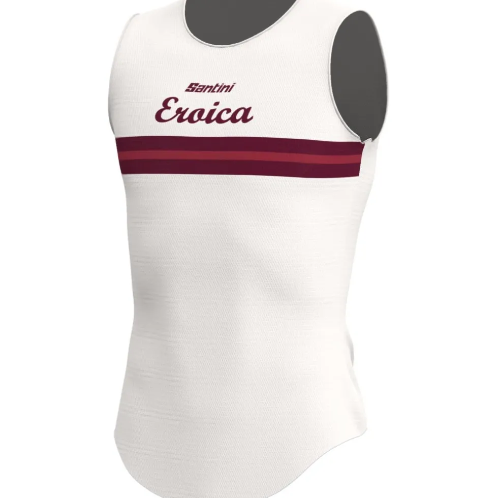 Santini Eroica Timo Hemd zonder mouwen voor heren ER002GLLTIMO - white BI