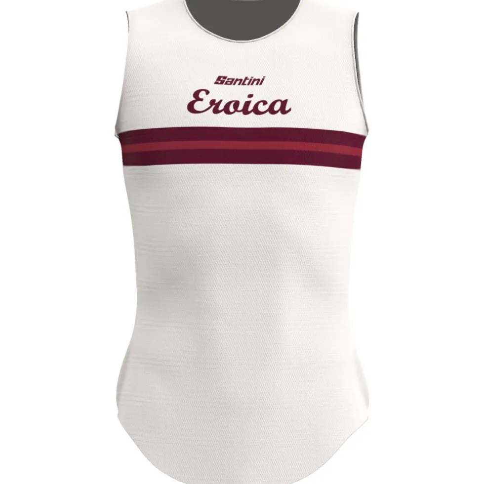 Santini Eroica Timo Hemd zonder mouwen voor heren ER002GLLTIMO - white BI