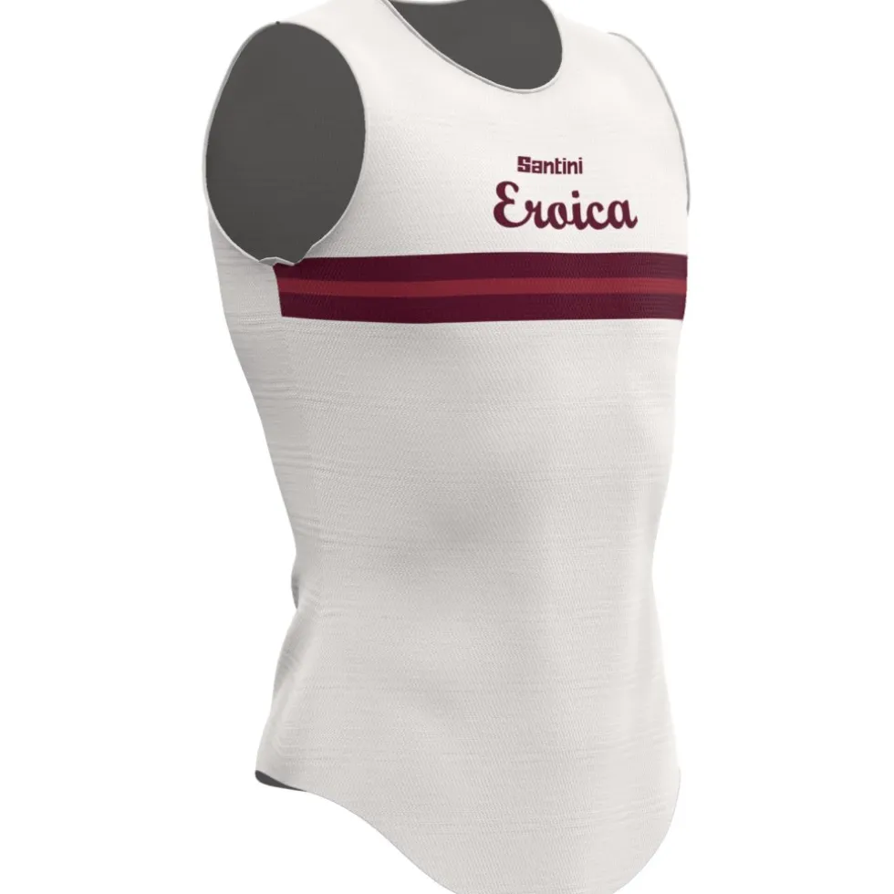 Santini Eroica Timo Hemd zonder mouwen voor heren ER002GLLTIMO - white BI