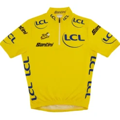 Santini General Classification Leader Fietsshirt met Korte Mouwen Kinder - Tour de France邃