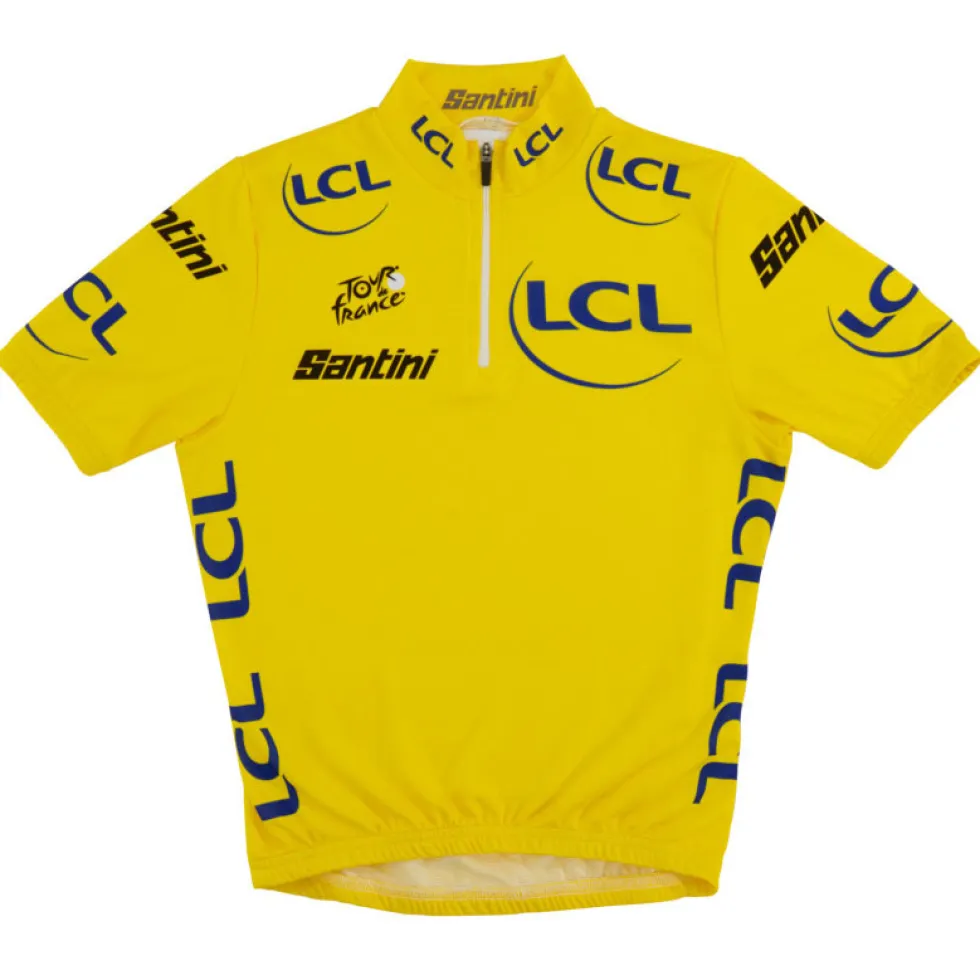 Santini General Classification Leader Fietsshirt met Korte Mouwen Kinder - Tour de France邃