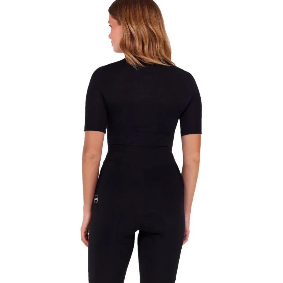 Santini Lana Hemd met Korte Mouwen Unisex BM001GLLN2S - zwart NE