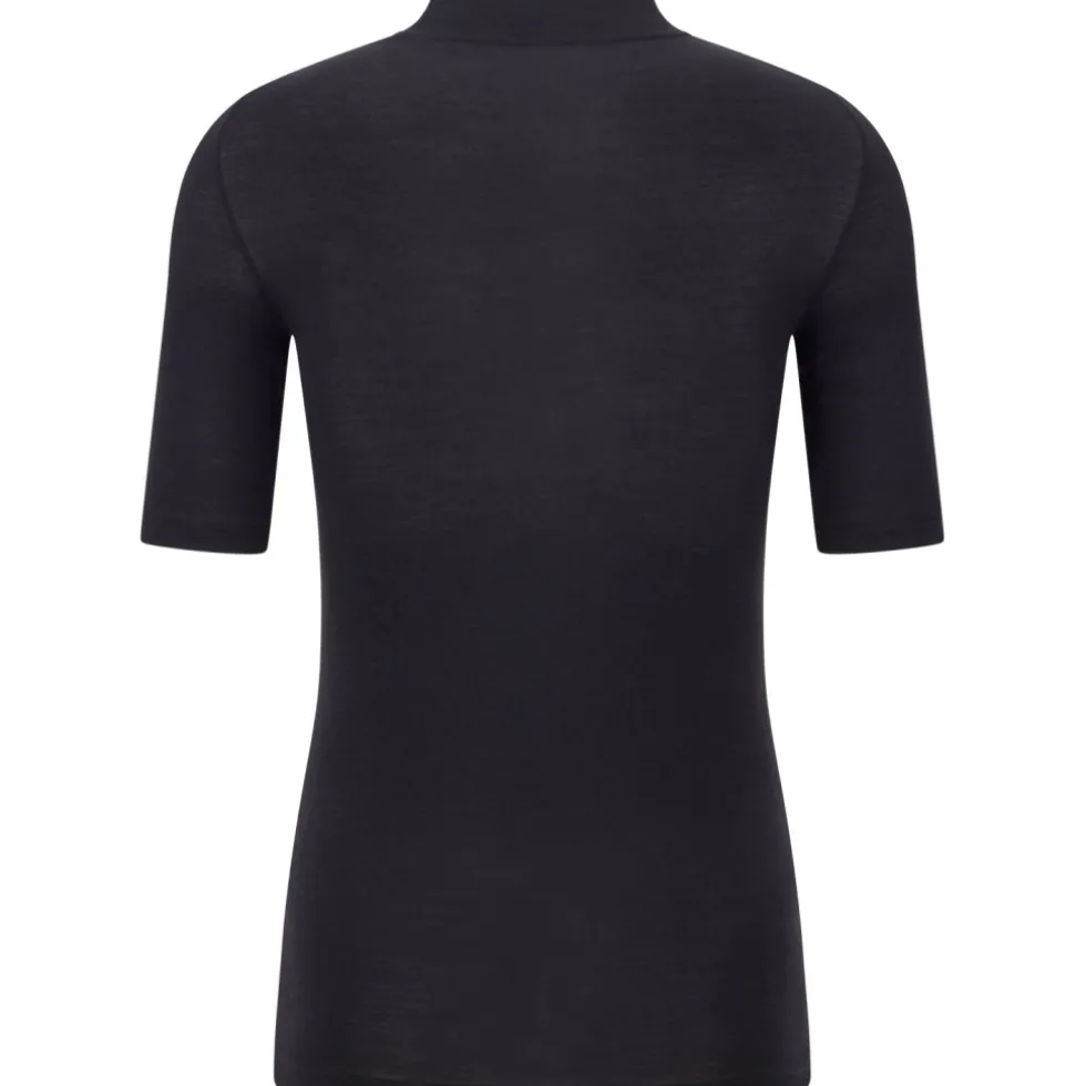 Santini Lana Hemd met Korte Mouwen Unisex BM001GLLN2S - zwart NE