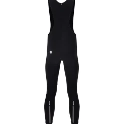 Santini Prime Thermofleece Winter Fietsbroek met Bretels Heren 6W1180GITPRIME - zwart NE