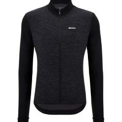 Santini Pure Cycling Fietsshirt met Lange Mouwen Heren 4W216075PURE - zwart NE