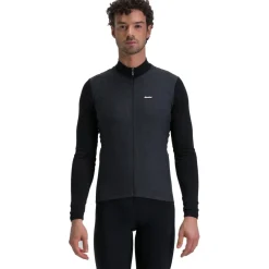 Santini Pure Cycling Fietsshirt met Lange Mouwen Heren 4W216075PURE - zwart NE