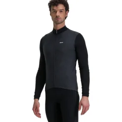 Santini Pure Cycling Fietsshirt met Lange Mouwen Heren 4W216075PURE - zwart NE