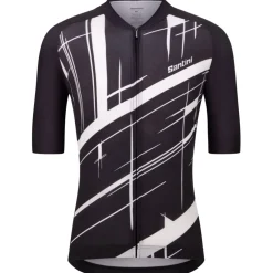 Santini Sketch Korte mouwen shirt heren AS94075CSKETC - black NE