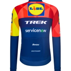 Santini Team Lidl-Trek 2026 Fan Line Shirt met lange mouwen voor heren RE218675C26LT - print