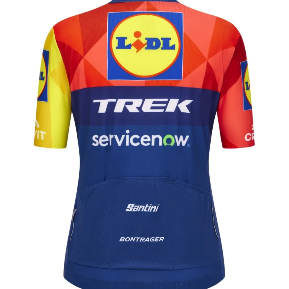 Santini Team Lidl-Trek 2026 Fan Line Shirt voor fietsen dames RE971L75C26LT - print