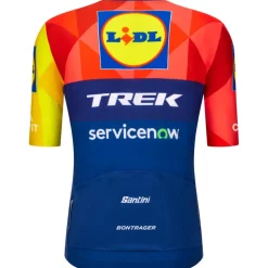 Santini Team Lidl-Trek 2026 Fan Line Shirt voor fietsen heren RE97175C26LT - print