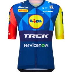 Santini Team Lidl-Trek 2026 Fan Line Shirt voor fietsen heren RE97175C26LT - print