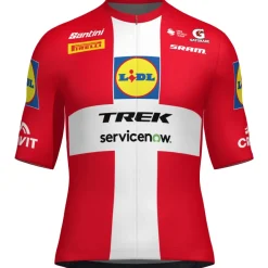Santini Team Lidl-Trek 2026 National Champion Shirt voor fietsen heren RE97175C26LTDK - Denemarken
