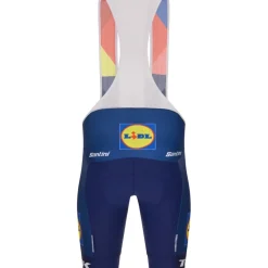 Santini Team Lidl-Trek 2025 Replica Fietsshort met Bretels Heren RE1075FB25LT - marine MA
