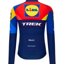 Santini Team Lidl-Trek 2025 Replica L/S Fietsshirt met Lange Mouwen Heren RE216675C25LT - print