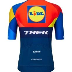 Santini Team Lidl-Trek 2025 Replica S/S Fietsshirt met Korte Mouwen Heren RE94175C25LT - print