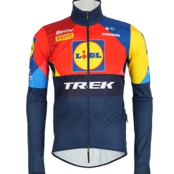 Santini Team Lidl-Trek 2025 Regenjas Heren RE52675B25LT - print