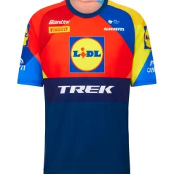 Santini Team Lidl-Trek 2025 Tech-T Supporters Fietsshirt Heren RE499GLL25LT - print