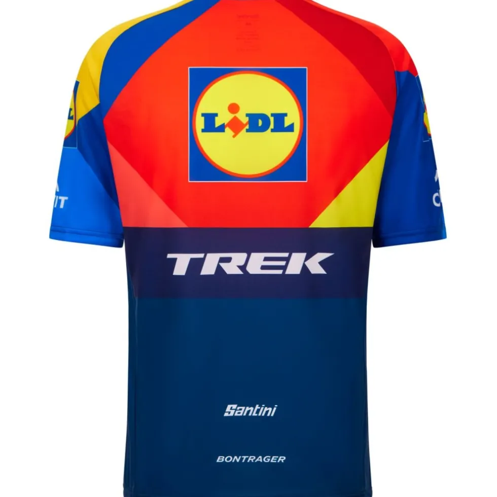 Santini Team Lidl-Trek 2025 Tech-T Supporters Fietsshirt Heren RE499GLL25LT - print