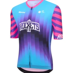 Santini Team Rockets Korte mouwen shirt heren RE97175C26UR - print