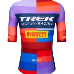 Santini Trek Factory Racing 2025 Fietsshirt met Korte Mouwen Heren RE978GLL25XC - print