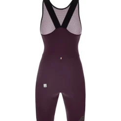 Santini Unico Fietsshort met Bretels Dames 2S1069C3WUNICO - burgundy BU