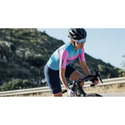 Santini Unico Fietsshort met Bretels Dames 2S1069C3WUNICO - burgundy BU