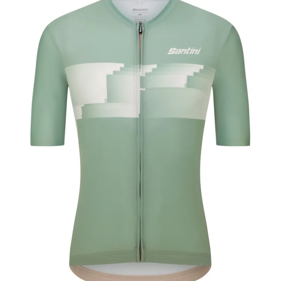Santini Verve Korte mouwen shirt heren AS94075CVERVE - sage green SV