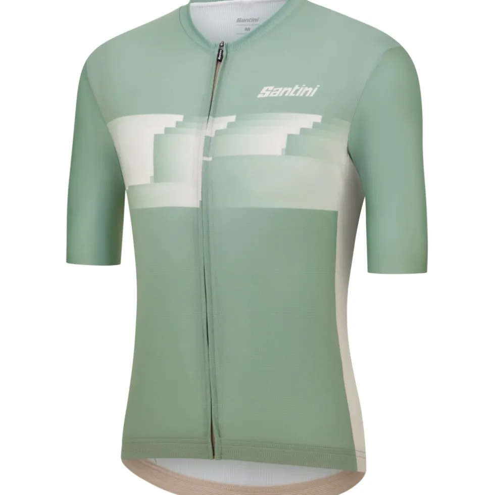 Santini Verve Korte mouwen shirt heren AS94075CVERVE - sage green SV