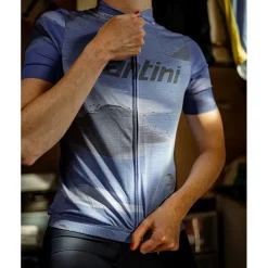 Santini Watt Indoor Fietsshirt met Korte Mouwen Dames 3W95475CWATT - royal RY