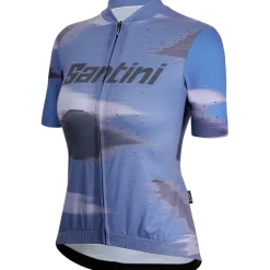 Santini Watt Indoor Fietsshirt met Korte Mouwen Dames 3W95475CWATT - royal RY