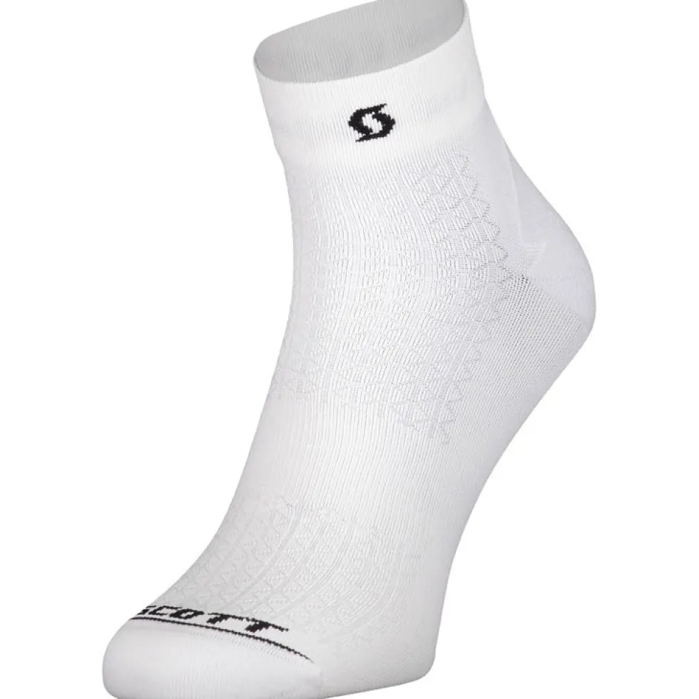SCOTT Performance Quarter Sokken - white/black