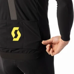 SCOTT RC Pro Warm Hybrid Gore-Tex Windstopper Jas Heren - black/sulphur yellow