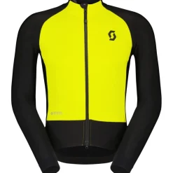 SCOTT RC Pro Warm Hybrid Gore-Tex Windstopper Jas Heren - black/sulphur yellow