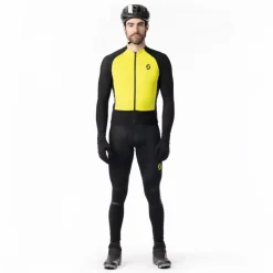 SCOTT RC Pro Warm Hybrid Gore-Tex Windstopper Jas Heren - black/sulphur yellow