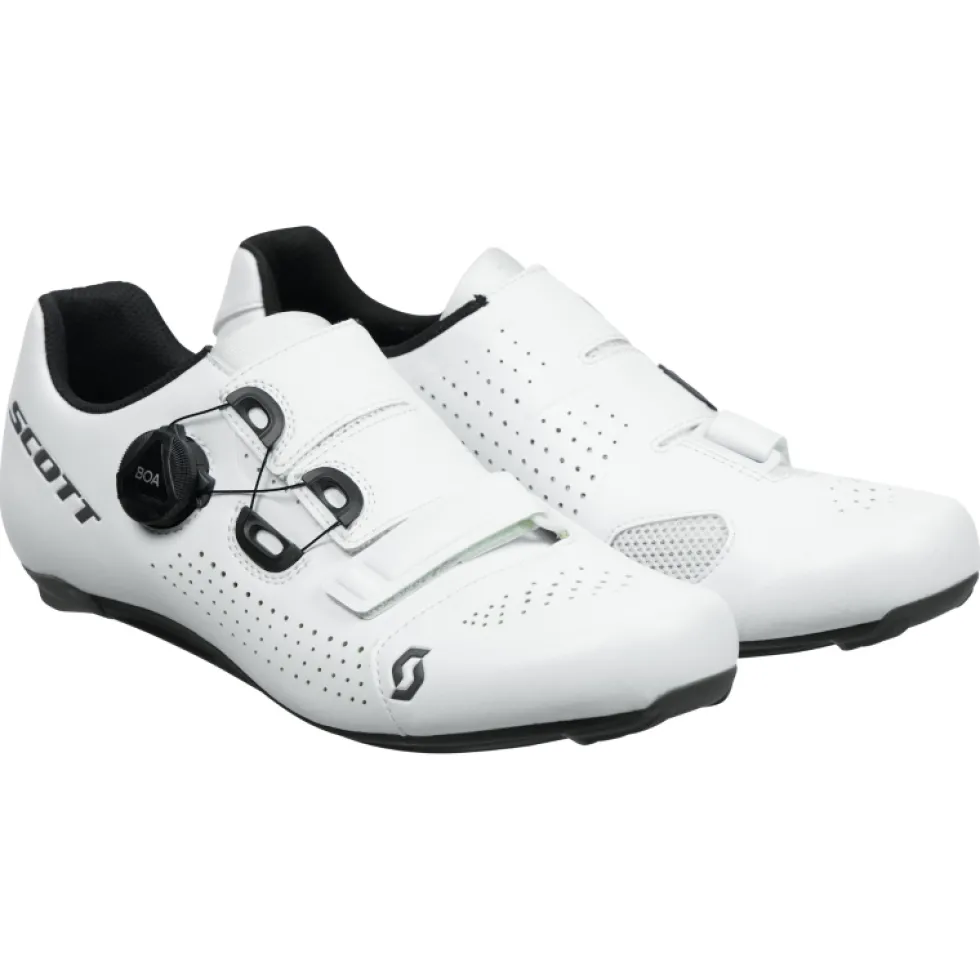 SCOTT Road Team BOA® Schoenen Heren - white/black - 2025