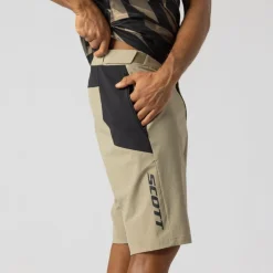 SCOTT Vertic LT met pad shorts heren - toast beige/black