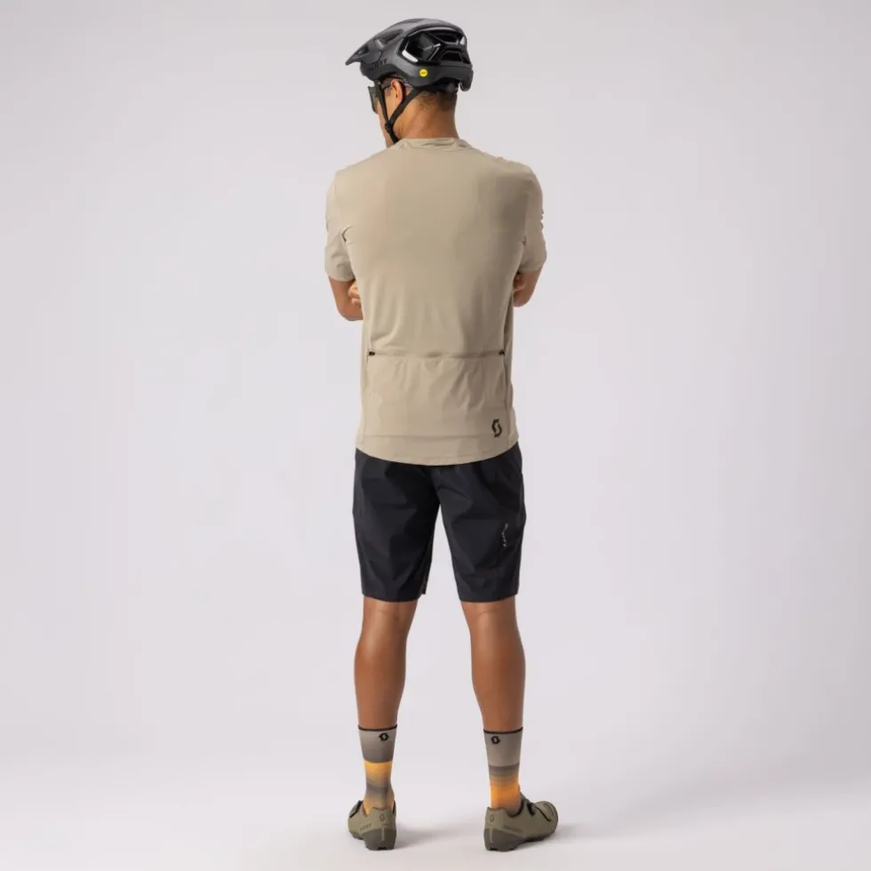 SCOTT Vertic Pro Tech SL Korte mouwen shirt heren - toast beige