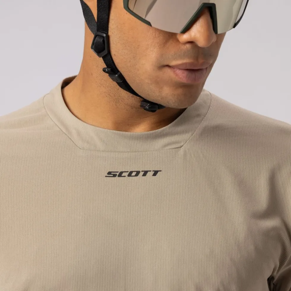 SCOTT Vertic Pro Tech SL Korte mouwen shirt heren - toast beige