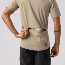 SCOTT Vertic Pro Tech SL Korte mouwen shirt heren - toast beige