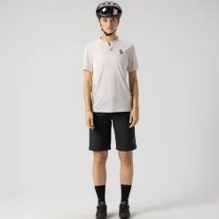 SCOTT Vertic Zip T-shirt met korte mouwen voor dames - bliss pink/cotton white