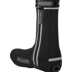 SealSkinz Barsham Fietsoverschoenen All Weather LED met Open Zool - Zwart