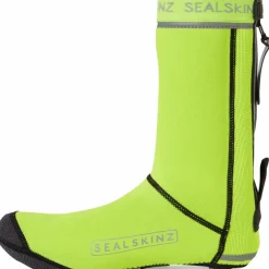 SealSkinz Caston Fietsoverschoenen All Weather met Open Zool - Neon Yellow