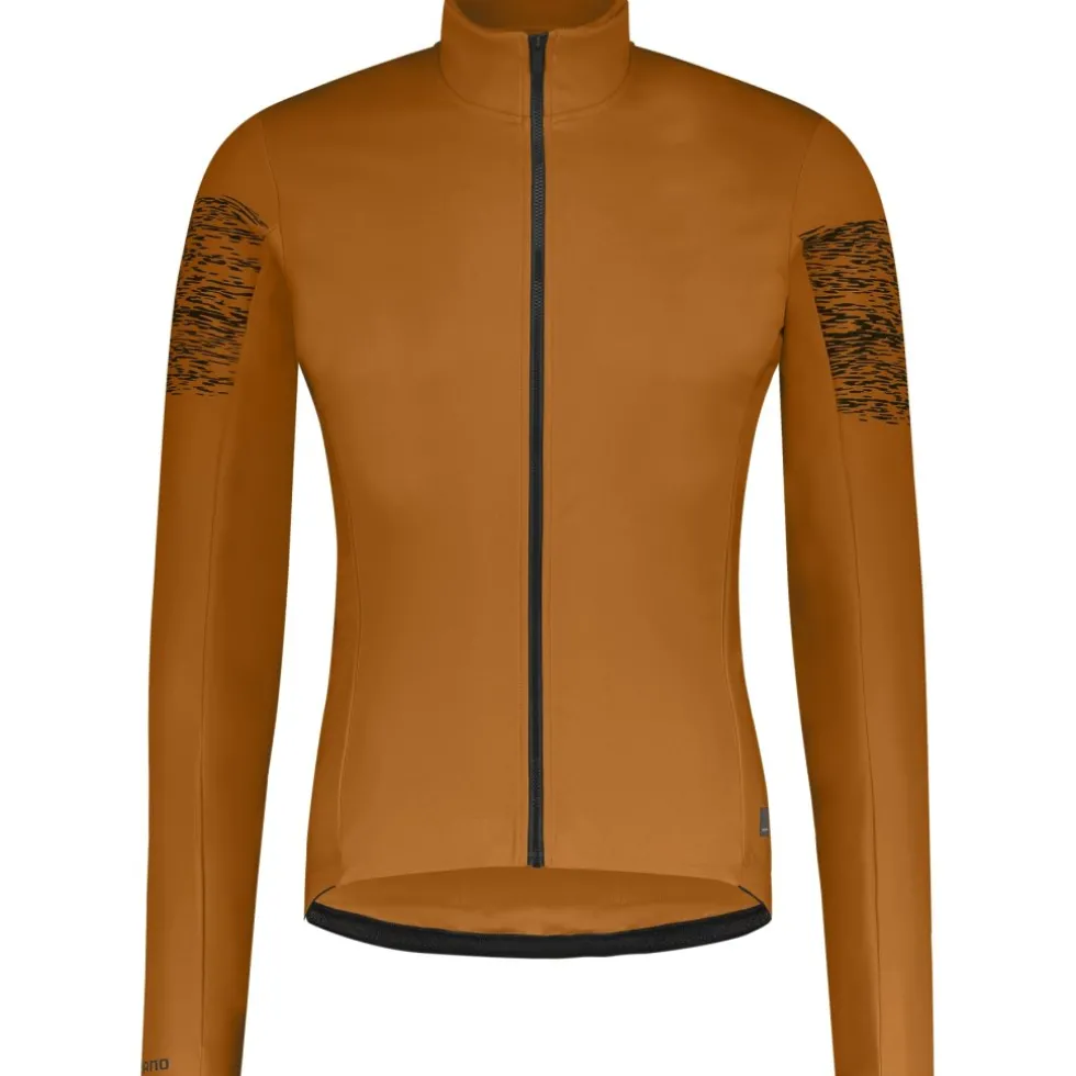 Shimano Beaufort Wind Insulated Fietsshirt met lange mouwen Heren - bronze