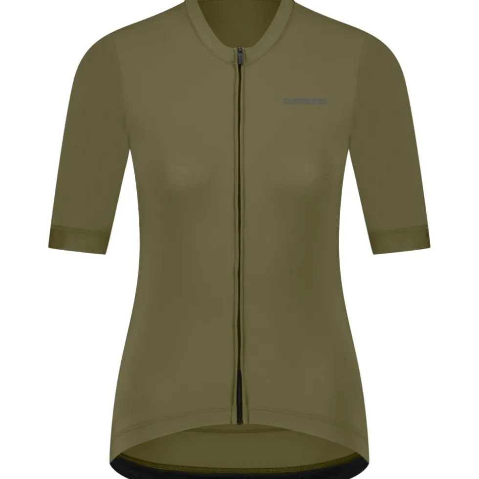 Shimano Futuro Fietsshirt Dames - dark earth