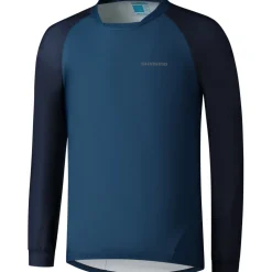 Shimano Myoko Warm MTB Fietsshirt met lange mouwen Heren - deep ocean