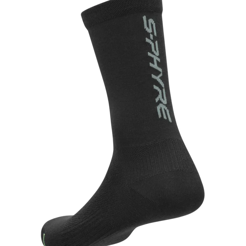 Shimano S-Phyre Merino Fietssokken - zwart